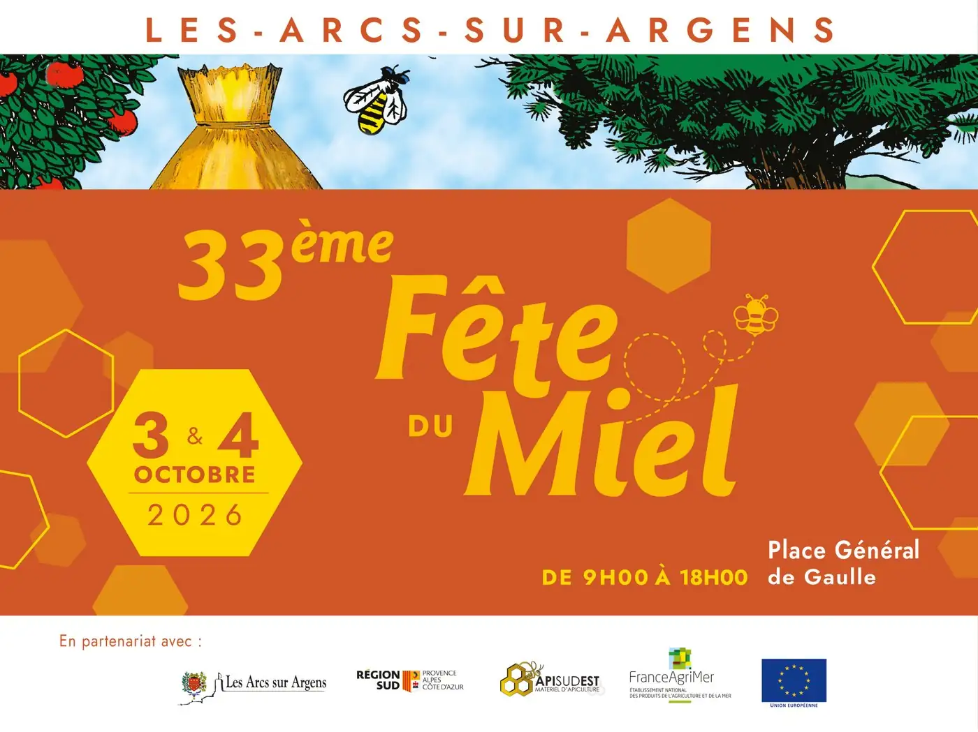 33e Fête du Miel des Arcs-sur-Argens, 3 et 4 octobre 2026